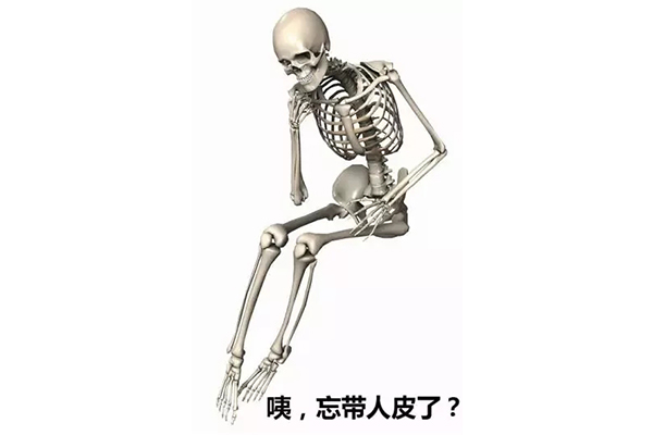 人体骨骼表情包走红，这老师真会玩！