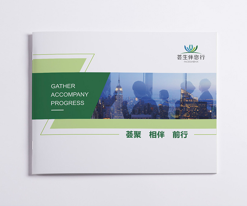 荟生伴您行品牌宣传画册设计