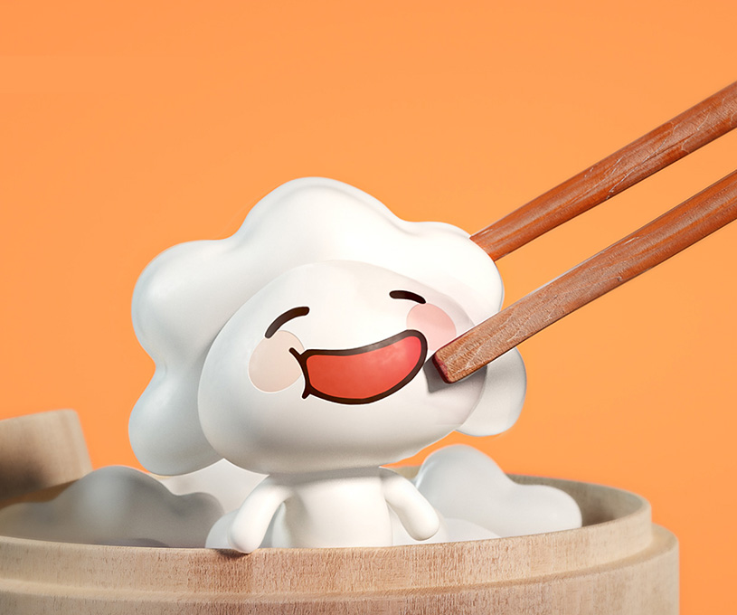 鲜上饺品牌IP吉祥物形象设计